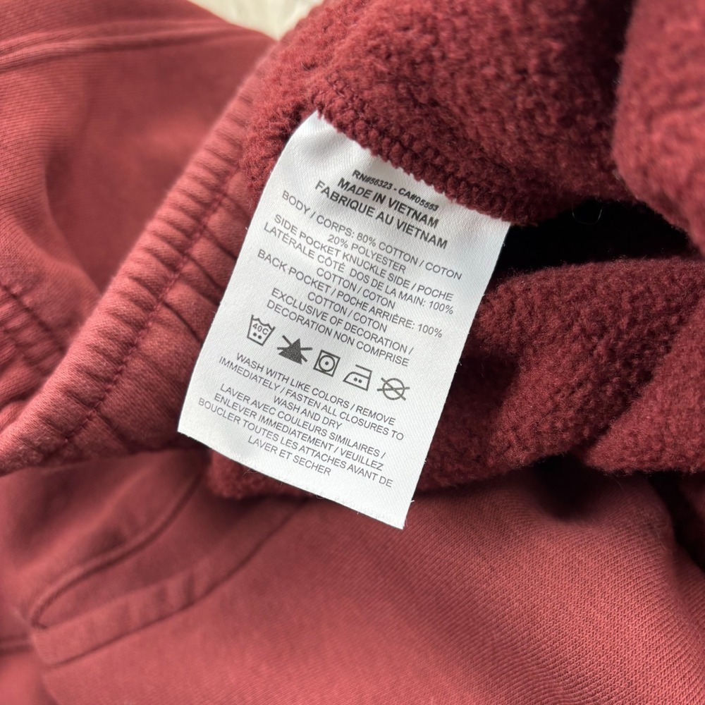 Nike Men's L Burgundy Red Club Fleece Jogger Sweatpants Athleisure Lounge - Picture 4 of 7